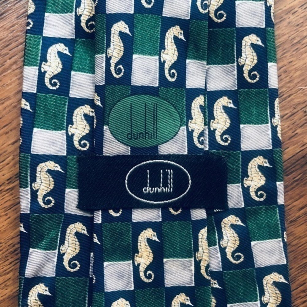 Dunhill “Captain Seahorse” Silk Tie